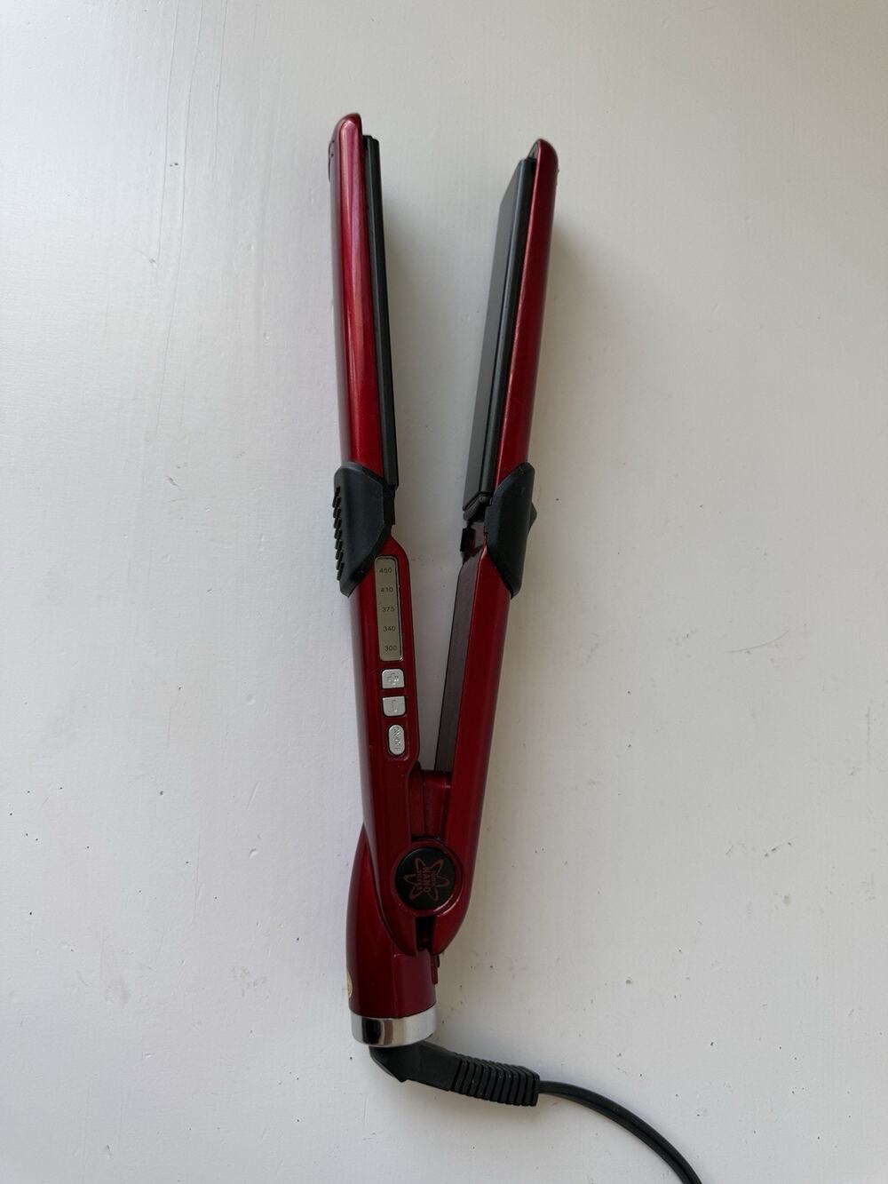 Tool Science ceramic tourmaline flat iron hair straightener 4 1/2" Plate 646702